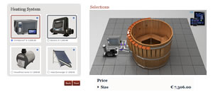 start configurating your hot tub