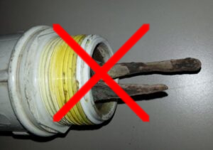 worn out electrode
