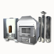 Woodfired hot tub heaters