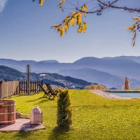 Northern Lights Hot Tubs at rural farm house in Spain