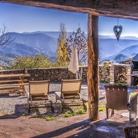 Northern Lights Hot Tubs at rural farm house in Spain
